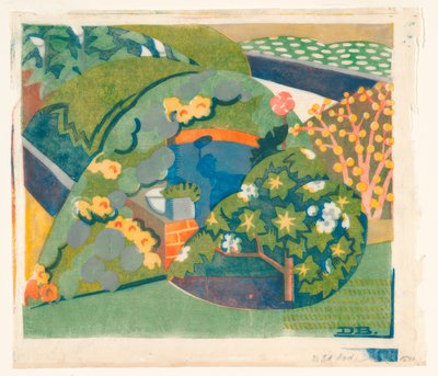 Hoek van de tuin door Dorrit Black