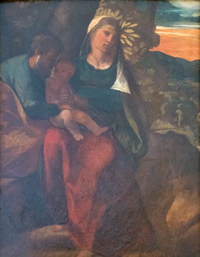 Heilige familie door Dosso Dossi