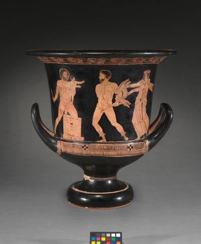 Detail van een roodfiguren lekythos door Douris