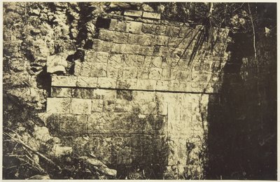 Palais Du Cirque in Chichen-Itza, Interieur van een Zaal, 1859 door Désiré Charnay