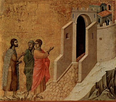 Duccio di Buoninsegna Emaus door Duccio di Buoninsegna