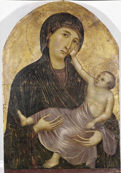 Maagd en kind door Duccio di Buoninsegna