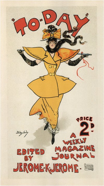 Journal To-Day, bewerkt door Jerome K. Jerome Poster, 1895 door Dudley Hardy