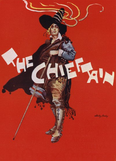 De Chieftain, ontwerp voor een theaterposter geproduceerd voor de D