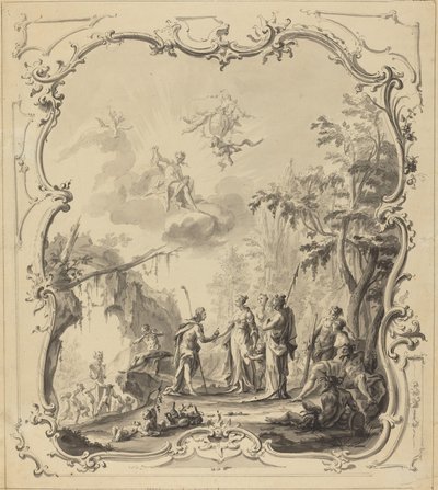 Het oordeel van Paris door Dutch 18th Century