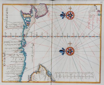 Arabië: Kaart van de Arabische Zee. door Dutch School