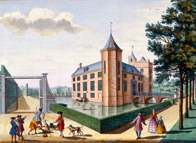 Kasteel Assumburg, uit Het Zeganpralent Kennemerlant door Hendrick de Leth en Matthias Brouerius Van Nidek, gepubliceerd ca. 1700-1730 door Dutch School