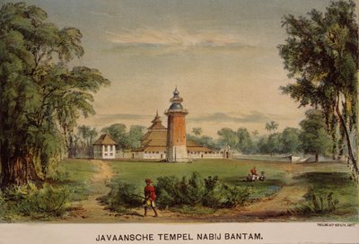 Banten Moskee, Java, Indonesië door Dutch School