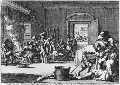 Intendant de Marillac vervolgt de protestanten in Poitou in 1685, 1686 door Dutch School