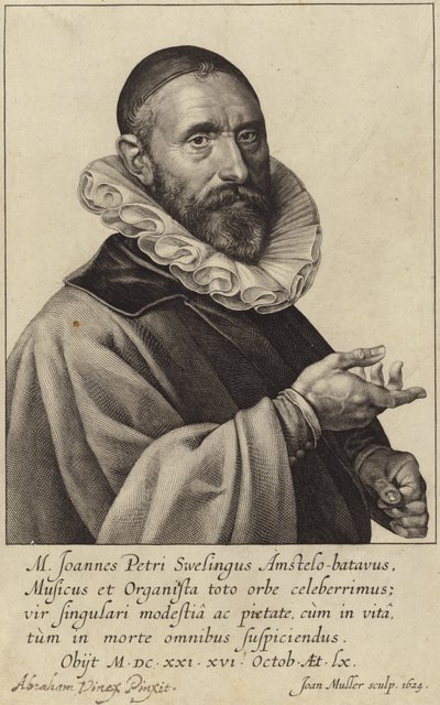 Portret van Jan Pieterszoon Sweelinck door Dutch School
