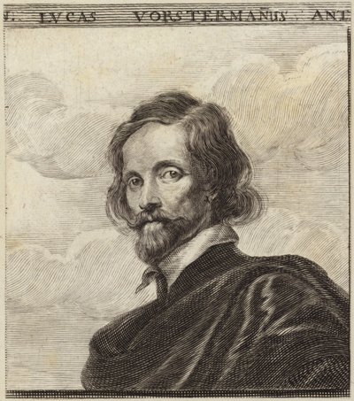 Portret van Lucas Vorsterman door Dutch School