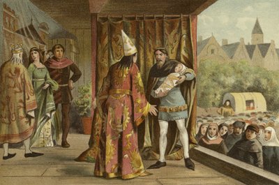 Theateruitvoering, 14e eeuw door Dutch School