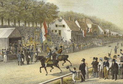 Drafwedstrijd voor de Gouden Zweep, Leeuwarden, 24 juli, 1830 door Dutch School