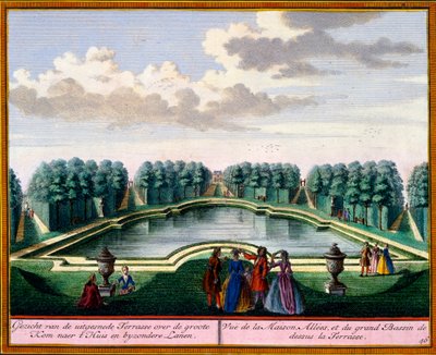 Uitzicht uit Het Zeganpralent Kennemerlant door Hendrick de Leth en Matthias Brouerius Van Nidek, gepubliceerd ca. 1700-30 door Dutch School