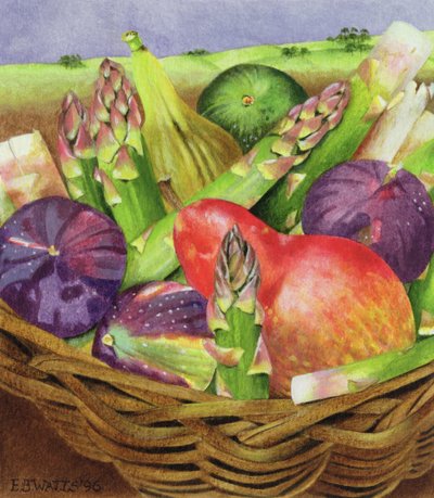 Rode Peer met Vijgen en Asperges, 1996 door E.B. Watts