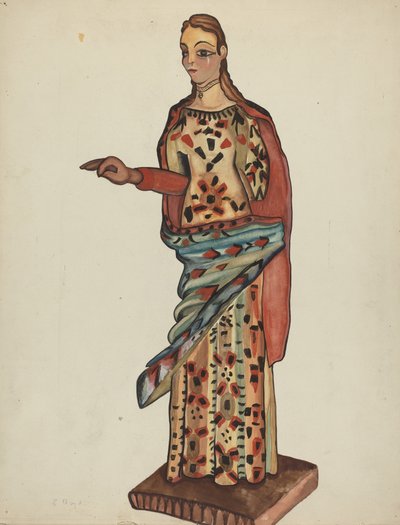 Bulto (houten figuur van heilige) door E. Boyd