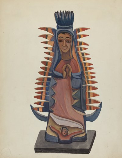 Bulto van de Maagd van Guadalupe, ca. 1936 door E. Boyd