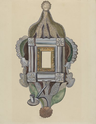 Kandelaar met Spiegel, 1935-1942 door E. Boyd