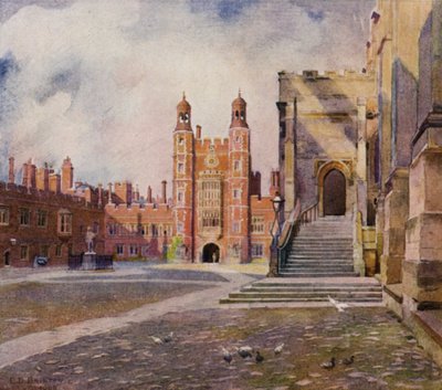 Eton: De schoolplaats, kapeltrappen en Lupton