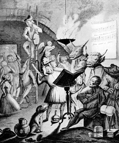 Als muziek betovert kan harten betoveren, 1730 door E. Heemskirck