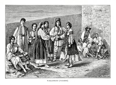 Wallachians, 1879 door Etienne Antoine Eugene Ronjat