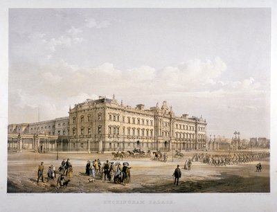 Buckingham Palace, Londen, 1852 door E Walker