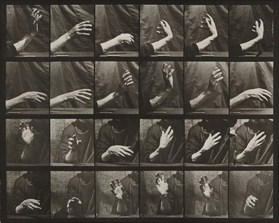 Beweging van de hand; de maat slaan door Eadweard Muybridge