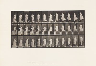Plaat 143. Afdalen, Draaien Kop en Schotel in Rechter Hand door Eadweard Muybridge