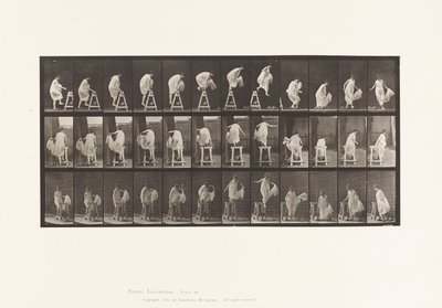 Op een schraag stappen; springen, draaien door Eadweard Muybridge