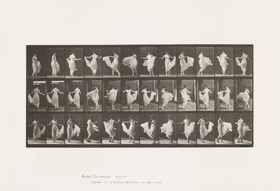 Plaat 192. Dansen (chique) door Eadweard Muybridge