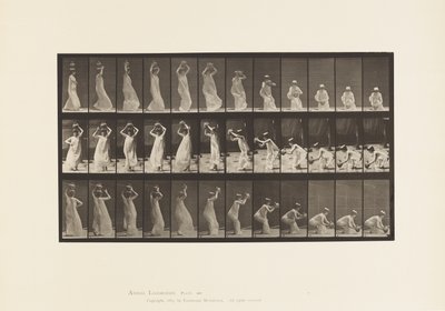 Plaat 206. Waterkruik op Hoofd Dragen, Draaien en Plaatsen door Eadweard Muybridge