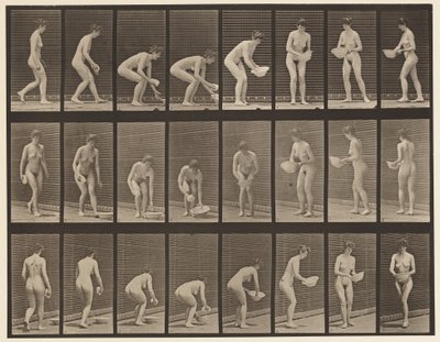 Bukken en Bekken Optillen, Afvegen en Draaien door Eadweard Muybridge