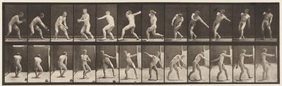 Honkbal; vangen en gooien door Eadweard Muybridge