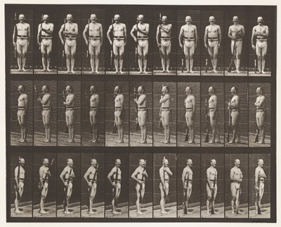 Plaat 354. Wapen Draag, Parade Rust, en Wapen Sleep door Eadweard Muybridge