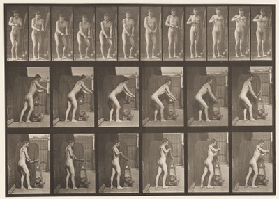 Plaat 395. Een krukhandvat draaien door Eadweard Muybridge
