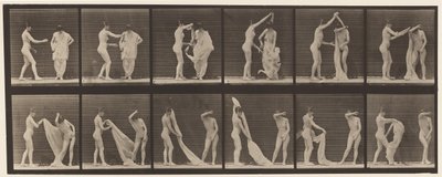 Plaat 427. Toilet; Twee Modellen door Eadweard Muybridge