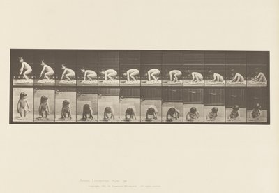 Plaat 479. Kind, Opstaan van de Grond door Eadweard Muybridge