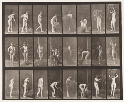 Hooien en inpakken door Eadweard Muybridge
