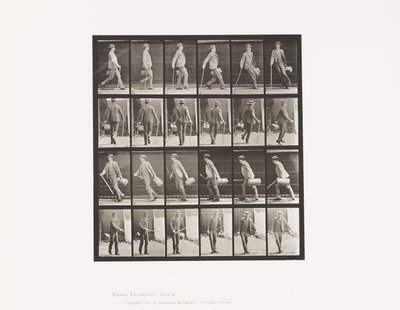 Plaat 49. Lopen en Snel Omdraaien door Eadweard Muybridge