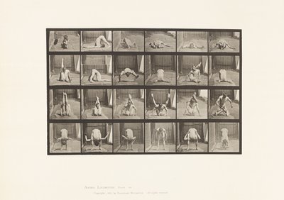 Plaat 511. Contorties op de grond door Eadweard Muybridge