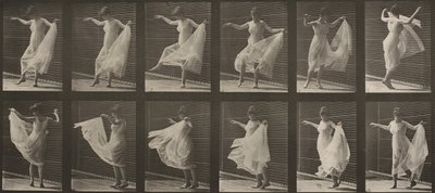 Plaat nummer 189. Dansen (fantasie) door Eadweard Muybridge