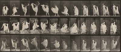 Plaat nummer 193. Dansen (fantasie) door Eadweard Muybridge
