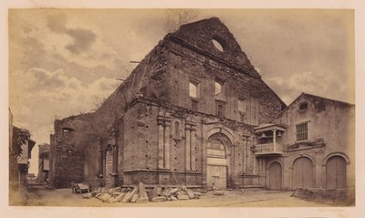 Ruïnes van de kerk van San Domingo, Panama door Eadweard Muybridge