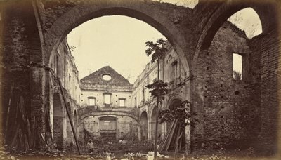 Ruïnes van de kerk Santo Domingo, Panama door Eadweard Muybridge