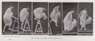 De menselijke figuur in beweging: Geselecteerde fasen uit serie 70 door Eadweard Muybridge