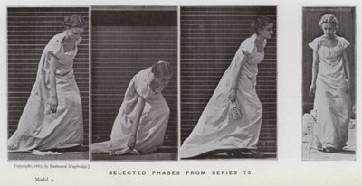 De menselijke figuur in beweging: Geselecteerde fasen uit serie 75 door Eadweard Muybridge