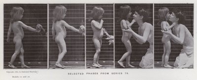 De menselijke figuur in beweging: Geselecteerde fasen uit serie 79 door Eadweard Muybridge
