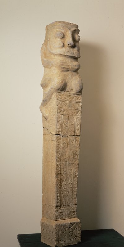 Vroege Chinese grafsteen, grafartefact, Oostelijke Han-dynastie, 25-220 door Eastern Han Dynasty Chinese School