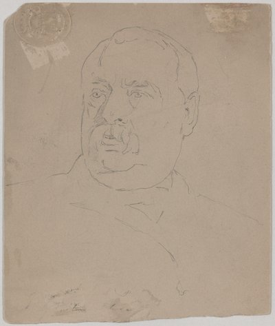 Grover Cleveland [verso] door Eastman Johnson