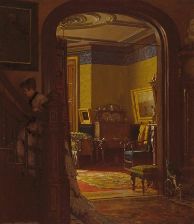 Niet thuis door Eastman Johnson